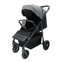 Chariot à bas prix pour bébé Poussette pour bébé pliable en un clic, légère et durable, avec pare-soleil et panier de rangement dans un cadre en tube de fer