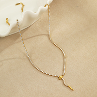 Parure Collier Serpent et Boucles d'Oreilles en Acier Inoxydable Plaqué Or 18K avec Cristaux CZ Colorés, Chaîne en Y, Bijoux Anti-ternissement Tendance pour Femme, Idéal Cadeau