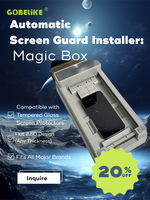 Machine d'application de protection d'écran en verre trempé anti-choc et anti-rayures OEM 2.5D 9H pour 13-18 Pro Max