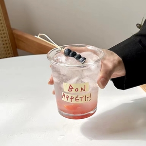 Ev kore cam kupa süt çay kahve fincanları alfabe baskı Espresso gözlük soğuk içme kupaları - Product Image 1