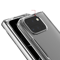 Coque de téléphone portable transparente à couverture complète avec charnière Film protecteur d'écran pour Google Pixel 9 pro pli