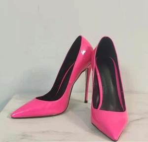 Chaussures pour femmes grande taille 47, peinture fluorescente, différentes couleurs disponibles, bout pointu, talons hauts, chaussures habillées pour femmes - Product Image 4