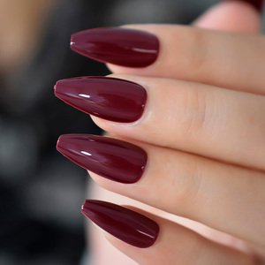Nouveaux <span class=keywords><strong>ongles</strong></span> artificiels de haute qualité vin rouge presse sur les <span class=keywords><strong>ongles</strong></span> <span class=keywords><strong>meilleur</strong></span> cadeau pour ses <span class=keywords><strong>faux</strong></span> <span class=keywords><strong>ongles</strong></span> d'amande moyenne - Product Image 3
