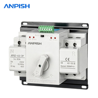 Commutateur de transfert automatique (ATS) de type CB 2P 63A 100A 125A AC220V 230V, commutateur de commutation automatique double alimentation pour générateur solaire de secours