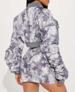 2024 новая уличная одежда Камуфляжный принт пилот 2 шт. осень/зима короткие костюмы для женщин - Product Image 6