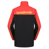 Vêtement de travail d'hiver personnalisé, uniforme du personnel, impression d'un logo sur l'écran, tissu contrasté, veste softshell coupe-vent