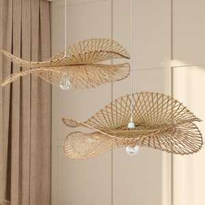Soraya <b>Bamboo</b> Wicker Pendant <b>Light</b> Mid Century Home Decor Handmade Hanging Lamp Vietnam Supplier - Product Image 2