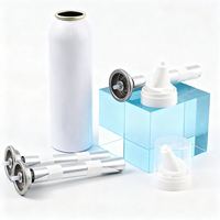 Vente en gros de flacons inhalateurs médicaux nasaux en aluminium métallique miniatures de 20 ml, 30 ml, 50 ml avec pompe pulvérisateur