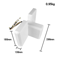 Antenne papillon multi-bandes blanche, antenne extérieure longue portée, étanche, antenne de cabinet, 4G LTE 3G 2G GSM, amplification du signal pleine bande