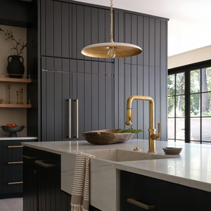 18 אינץ'. מנורת תליון בעיצוב מודרני עם אהיל פליז לבן/שחור מט, 1 נורה, לאי במטבח, תקן אמריקאי 110V - Product Image 5