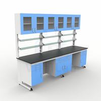 Table de laboratoire économique moderne en forme de H pour l'école, l'université, le commerce, établi de laboratoire en acier, pieds réglables, laboratoire de pharmacie, époxy