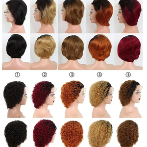 12Aขายส่งราคาถูกPixieหยิกบ๊อบวิกผมลูกไม้ด้านหน้าสําหรับผู้หญิงสีดํา,บราซิลลูกไม้ด้านหน้า13X4<span class=keywords><strong>สั้น</strong></span>หยิกบ๊อบวิกผมนางฟ้าตัด - Product Image 5