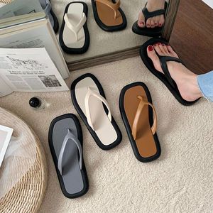 Tongs compensées respirantes et légères pour femmes, tendance mode été-automne, décontractées, pour la plage et le <span class=keywords><strong>bord</strong></span> <span class=keywords><strong>de</strong></span> <span class=keywords><strong>mer</strong></span>, couleur unie - Product Image 4
