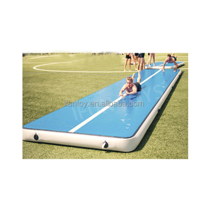 Tapis <span class=keywords><strong>de</strong></span> gymnastique gonflable en PVC - Épaisseur personnalisable (10 cm/20 cm/30 cm) et longueur (3 m-30 m) pour la remise en forme à domicile - Product Image 3