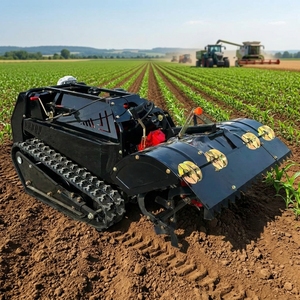 Motoculteur rotatif télécommandé sur chenilles pour la culture des sols agricoles sur terrains accidentés - Product Image 3