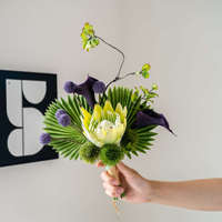 Bouquet de fleurs artificielles en PU de luxe, iris, pour salon, arrangement floral, centre de table, décoration intérieure, fleurs design
