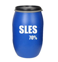 Sles 70 sodium lauryl éther sulfate sles gel pour liquide vaisselle Texapon N70 Prix CAS 68585 Pâte jaune clair sles 70%