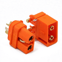 Amass XT60I XT60IPW Steckverbinder mit Signalpin, Rechteckiger Horizontaler Vergoldeter Stecker für UAV-Stromversorgung, Direkter OEM-Service ab Werk