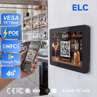 Tableta Android de 10.1 Pulgadas para Bar o Club, para Montaje en Pared o Mesa, Menú Digital y Pantalla de Promoción de Cócteles con Función Táctil