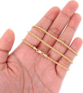 Cadena de <span class=keywords><strong>Oro</strong></span> Amarillo de 18K con Baño de <span class=keywords><strong>Oro</strong></span> Pesado (1 micrón) y Corte Diamante - 2mm - Product Image 4