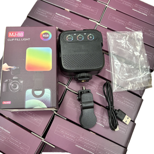 Luz de Relleno LED RGB MJ-88 al por Mayor, Luz Fotográfica de Bolsillo, Luces para Smartphone, Iluminación Portátil para Maquillaje en Vivo - Product Image 1