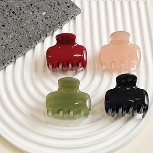 DZ Pince à cheveux en acétate solide de 5 cm, nouvelle conception de haute qualité, pinces léopard écologiques, épaisseur de 4 mm pour un usage quotidien - Product Image 2