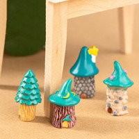 Figurines miniatures de maison de fée en forme de champignon pour micro-jardin, décoration de terrarium, pelouse forestière, accessoires de bricolage et d'artisanat