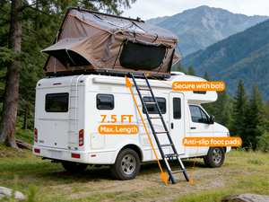 Tenda da Tetto in Cristallo Acrilico per Auto, Tenda Triangolare Super Leggera, Tettuccio per Campeggio Fuoristrada e Attività all'Aperto - Product Image 5