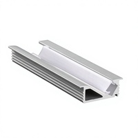 Profilés en aluminium extrudé série 6000 pour bande LED de décoration intérieure 8,8 mm x 23,5 mm, profil indirect de découpe