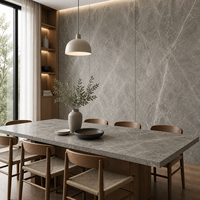 Dalles en pierre frittée effet marbre Calacatta - Grand format, surface brillante, design moderne pour cuisines, sous-sols, escaliers et accents décoratifs