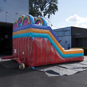<span class=keywords><strong>Piscine</strong></span> double géante pour jardin avec toboggan aquatique gonflable à deux voies et <span class=keywords><strong>piscine</strong></span> pour enfants et adultes - Product Image 2