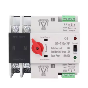 Commutateur de transfert automatique ATS double alimentation pour onduleur solaire photovoltaïque 4P, avec alimentation manuelle et connectivité au réseau, type PC - Product Image 2