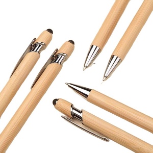 Ensemble de stylos à bille en bambou personnalisés avec écran tactile Maggi, pointe de 1,0 mm, <span class=keywords><strong>impression</strong></span> de logo pour la publicité, cadeaux d'affaires - Product Image 5