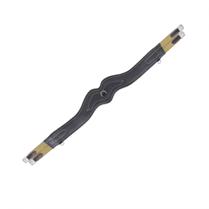 Compre Cincha de Cuero Anatómica Wave para Caballo, Acolchada y Hecha a Mano, con Extremos Elásticos y Hebillas de Rodillo SS - Product Image 2