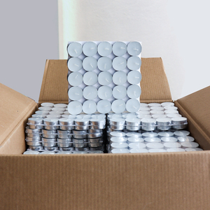 Velas Decorativas Brancas sem Perfume 10g de Cera de Parafina 50 Peças com Duração de 4 Horas para Casamentos e Natal em Embalagem Retrátil - Product Image 1