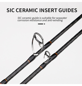 Canna da Pesca Slow Jigging Carbonio 1.8/1.95M Red Wolf, Canna Madmouse per Spigola, Set Canna Robusta per Pesca al Tonno in Mare - Product Image 6