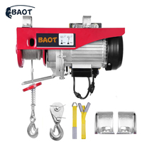 Miniature 220V palan électrique câble métallique ascenseur nouvel état ménage petit palan pour la décoration 1 tonne 0.5 tonnes moteur 6mm