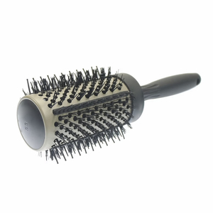 Logo personalizzato resistenza al calore del silicone setola rotonda barilotto di ceramica che raddrizzano <span class=keywords><strong>spazzola</strong></span> di capelli - Product Image 3