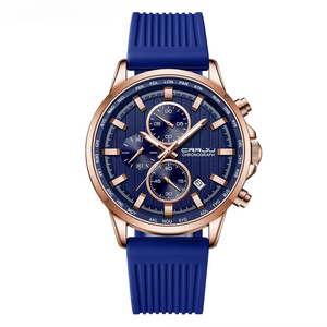 Montre Chronographe Homme OEM ODM à Bracelet Silicone, Étanche, Lumineuse, Sportive, Affaires, Calendrier, Quartz - Meilleure Vente - Product Image 1