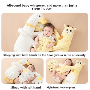 Almohada Grande Blanca <span class=keywords><strong>de</strong></span> Ganso <span class=keywords><strong>de</strong></span> Peluche <span class=keywords><strong>para</strong></span> Bebés, Alivia Gases, Calma el Sueño, Imprescindible <span class=keywords><strong>para</strong></span> un Sueño Independiente y sin Hinchazón - Product Image 4