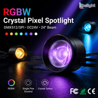 Foco LED DMX512 RGBW de 20W con Control de Píxeles Individual, DC24V, Montaje Colgante para Espectáculos y Entretenimiento