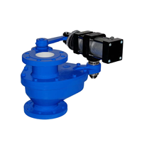 Vanne à disque rotative pneumatique résistante à l'eau en alliage de tungstène, vanne d'alimentation résistante à l'usure