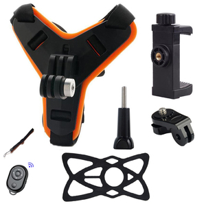 Support de téléphone pour casque en silicone avec obturateur à distance BT support de téléphone portable pour GoPro 13 12 11 caméra - Product Image 3