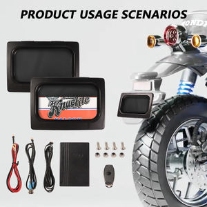 Support de <span class=keywords><strong>plaque</strong></span> d'immatriculation pour <span class=keywords><strong>moto</strong></span> USA avec volet roulant dissimulé 177*100mm - Product Image 1