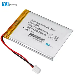 Batería recargable de iones de litio, 1800mAh, 3,7 v, batería de polímero 505068, precio de fábrica