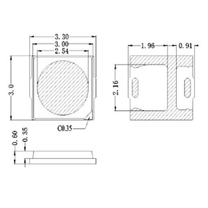 Perles LED de type puce <span class=keywords><strong>SMD3030</strong></span>, lumière blanche, haute luminosité 180 Lm/W, CRI>90, angle de vision de 5° - Product Image 1