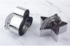 5 emporte-pièces en acier inoxydable en forme de Mickey Mouse, écologiques, compatibles lave-vaisselle et four, motif nid, poignée facile à ranger - Product Image 4