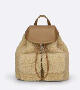 New winter faux fur <b>backpack</b> fashionable mini <b>plush</b> women's <b>backpack</b> - Product Image 1
