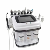 Nouveau 10 en 1 Hydra Deep Cleaning Oxygen Jet Aqua Peel Facial Water H2O2 Adoucissant Beauté Machine Oxygène Facial Machine