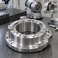 Boîtier de roulement à rouleaux croisés en aluminium 7075 usiné sur mesure par CNC pour les articulations de robots collaboratifs